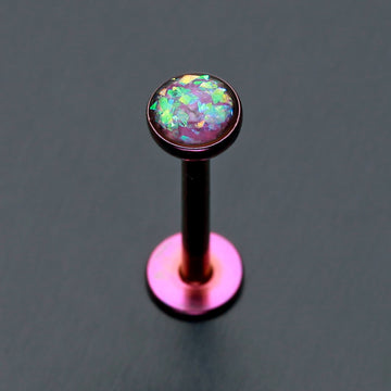 Detail View 1 of Colorline Opal Glitter Shower Dome Steel Labret-Purple